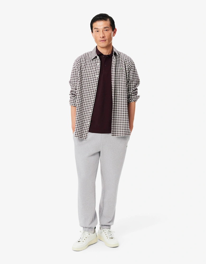 Lacoste Regular Fit Mens Fleece Sweatpants - Silver Chine CCA