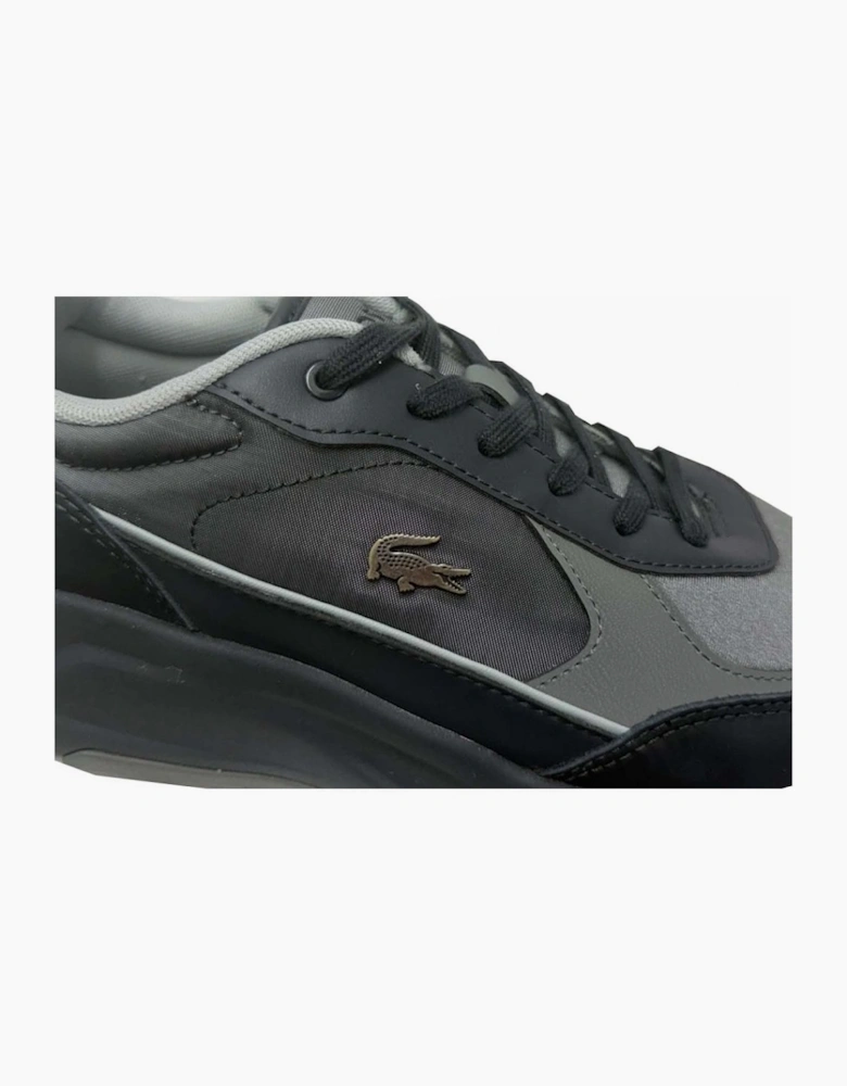Lacoste Men's Black Grey Run Set Ace Grey Trainers