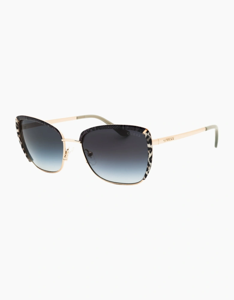 Guess Leopard Print Gold Sunglasses