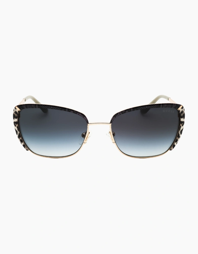Guess Leopard Print Gold Sunglasses