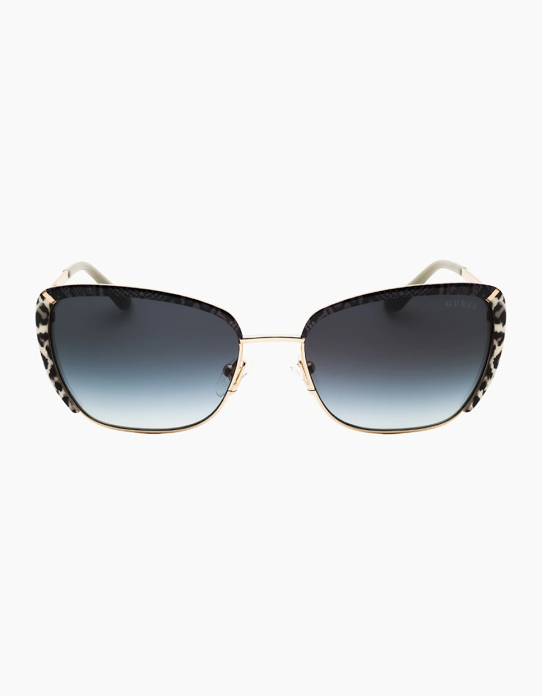 Guess Leopard Print Gold Sunglasses