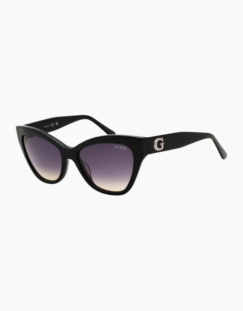 Guess Shiny Black Cat Eye Sunglasses