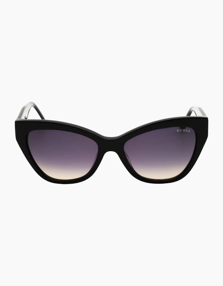 Guess Shiny Black Cat Eye Sunglasses