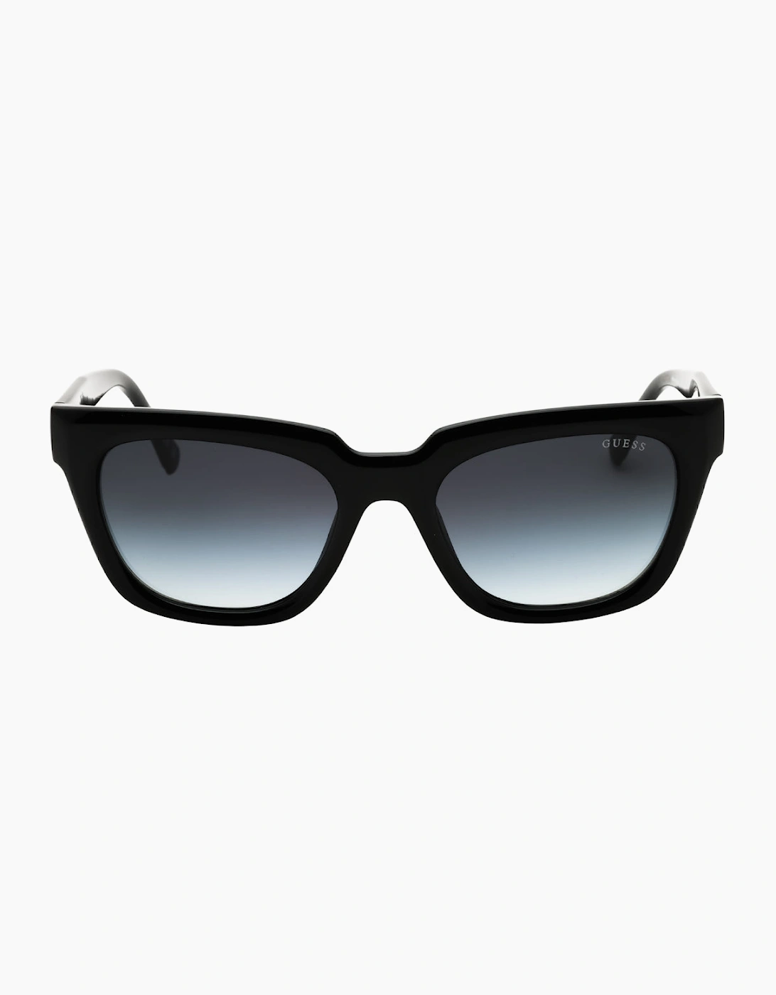Men's Guess Shiny Black Gradient Smoke Sunglasses - Size, One Size