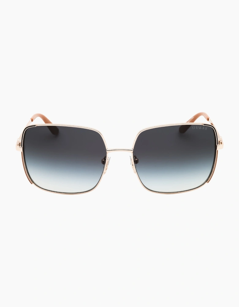 Guess Square Shape Gold Sunglasses