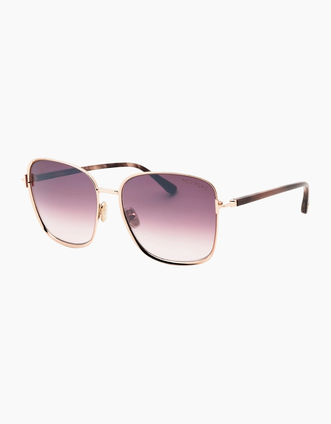 Tom Ford Fern Shiny Rose Gold Sunglasses