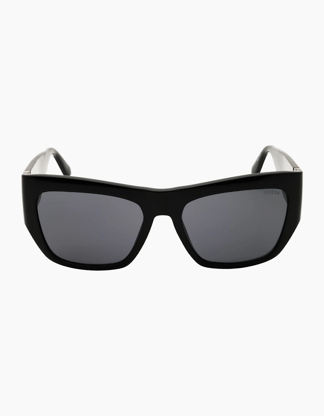 Guess Shiny Black Oversized Sunglasses