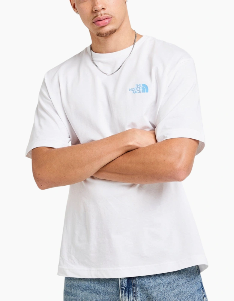 The North Face Mens T Shirt Globe Reload Relaxed Fit Crew Neck Short Sleeve Cotton Tee