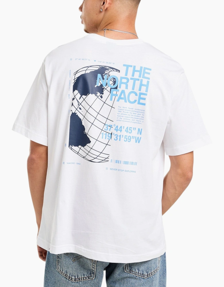The North Face Mens T Shirt Globe Reload Relaxed Fit Crew Neck Short Sleeve Cotton Tee