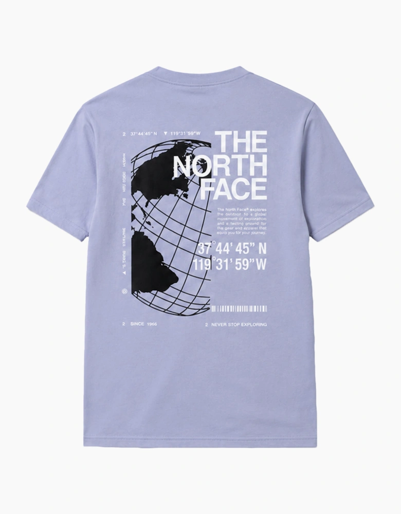 The North Face Mens T Shirt Globe Reload Relaxed Fit Crew Neck Short Sleeve Cotton Tee