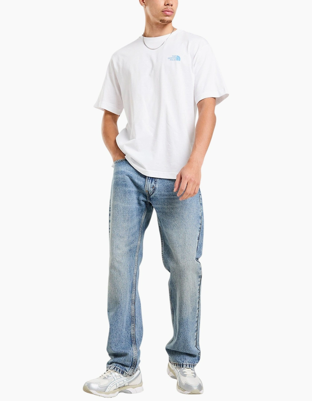 The North Face Mens T Shirt Globe Reload Relaxed Fit Crew Neck Short Sleeve Cotton Tee