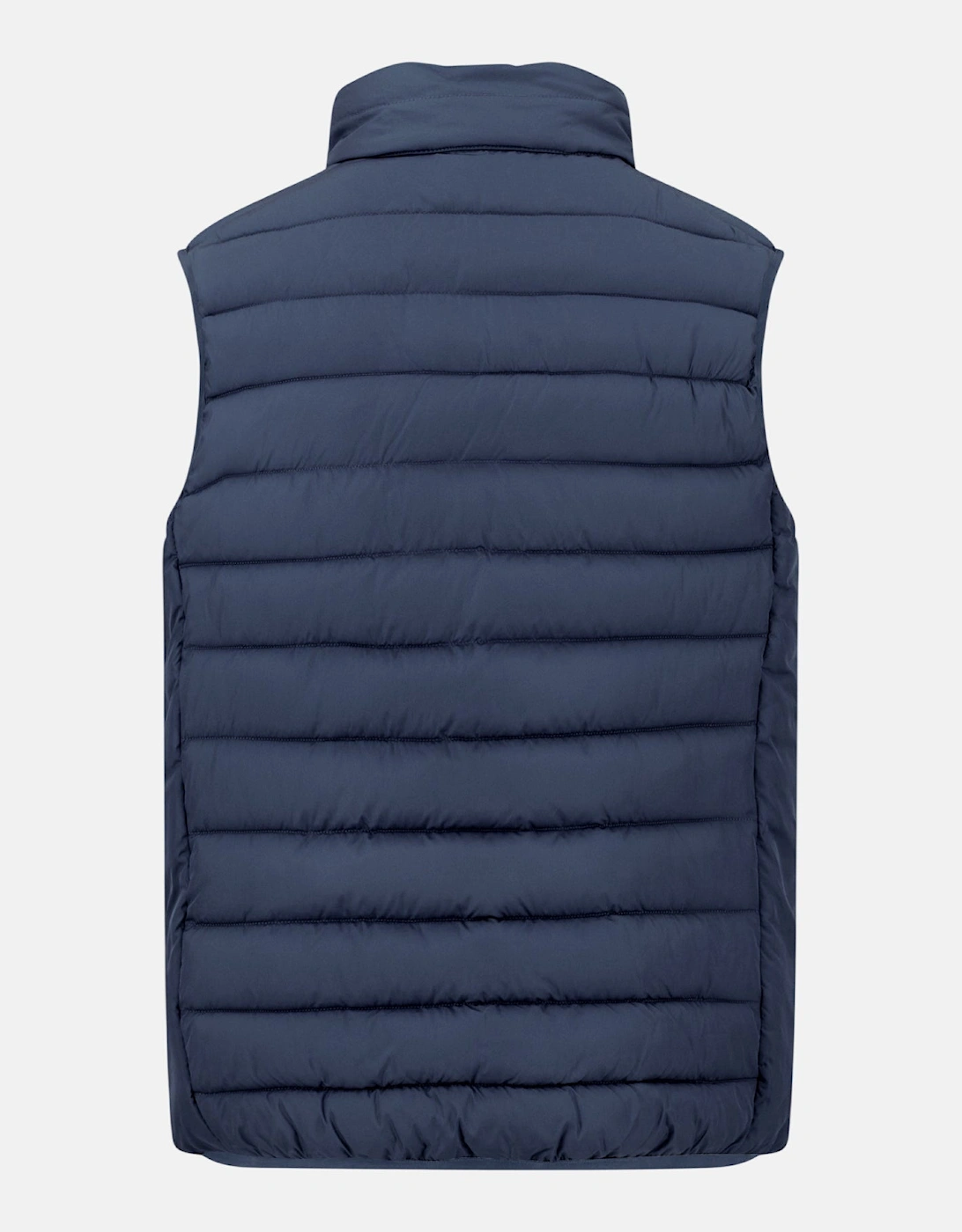 Stand Collar Light Weight Vest Dark Navy