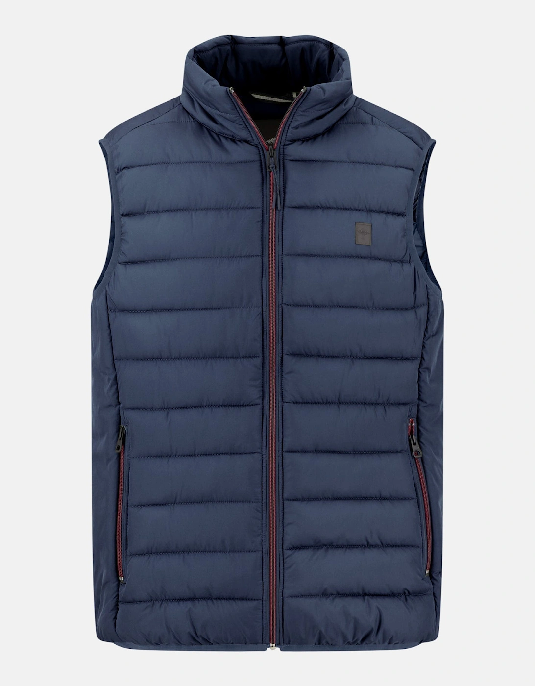 Stand Collar Light Weight Vest Dark Navy, 4 of 3