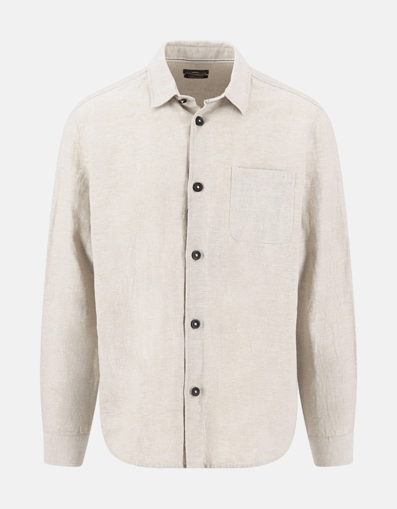 Cotton Linen Overshirt Sand