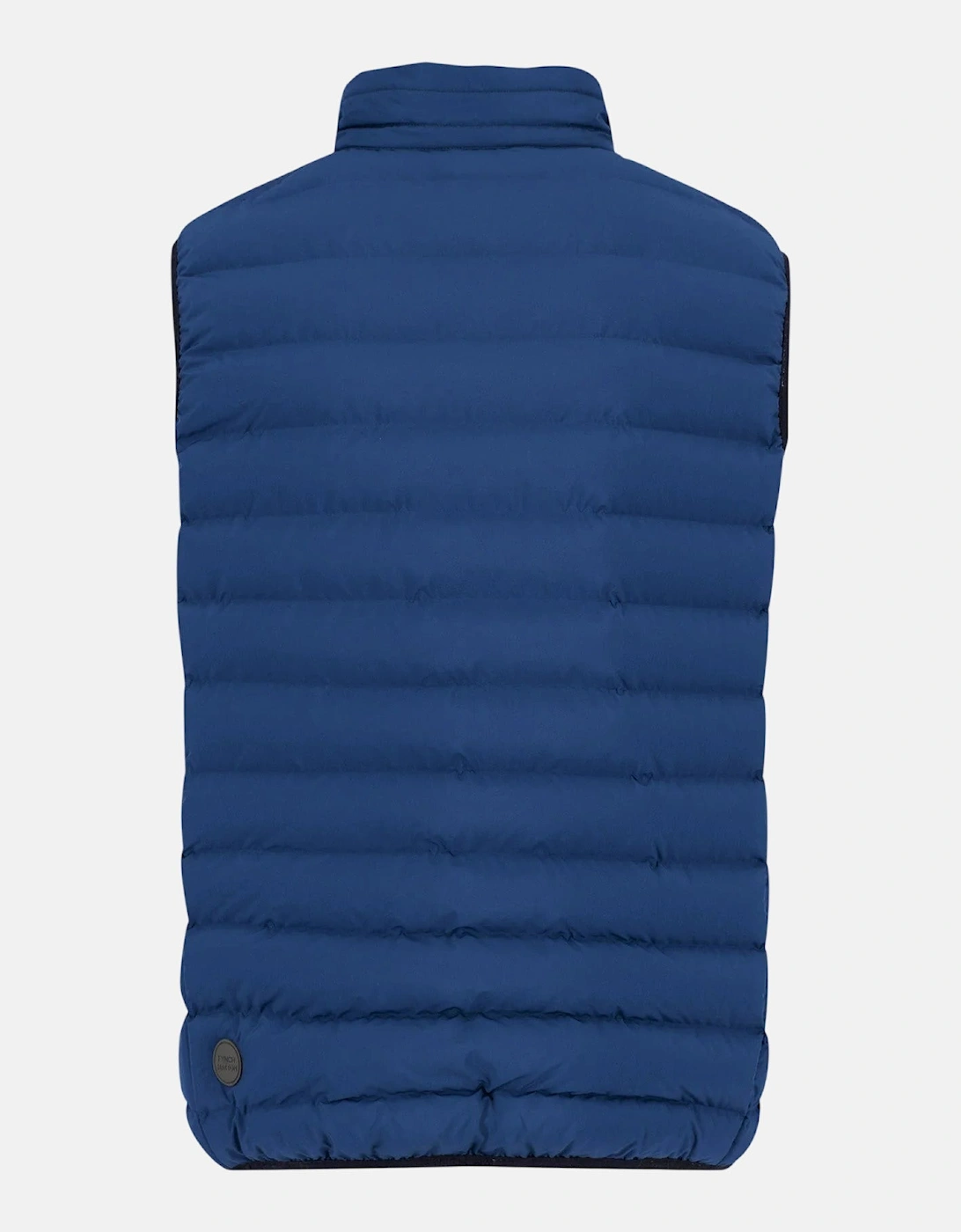 Stand Collar Light Weight Vest Harbour Blue