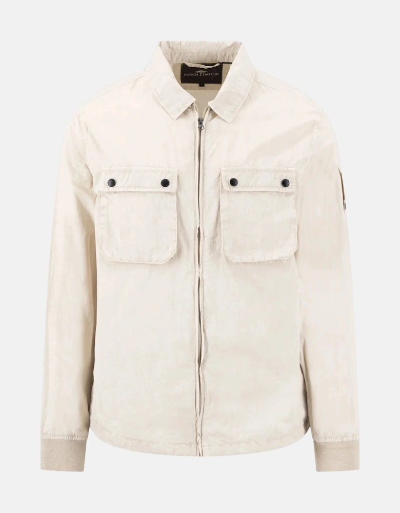Garment Dyed Overshirt Cement