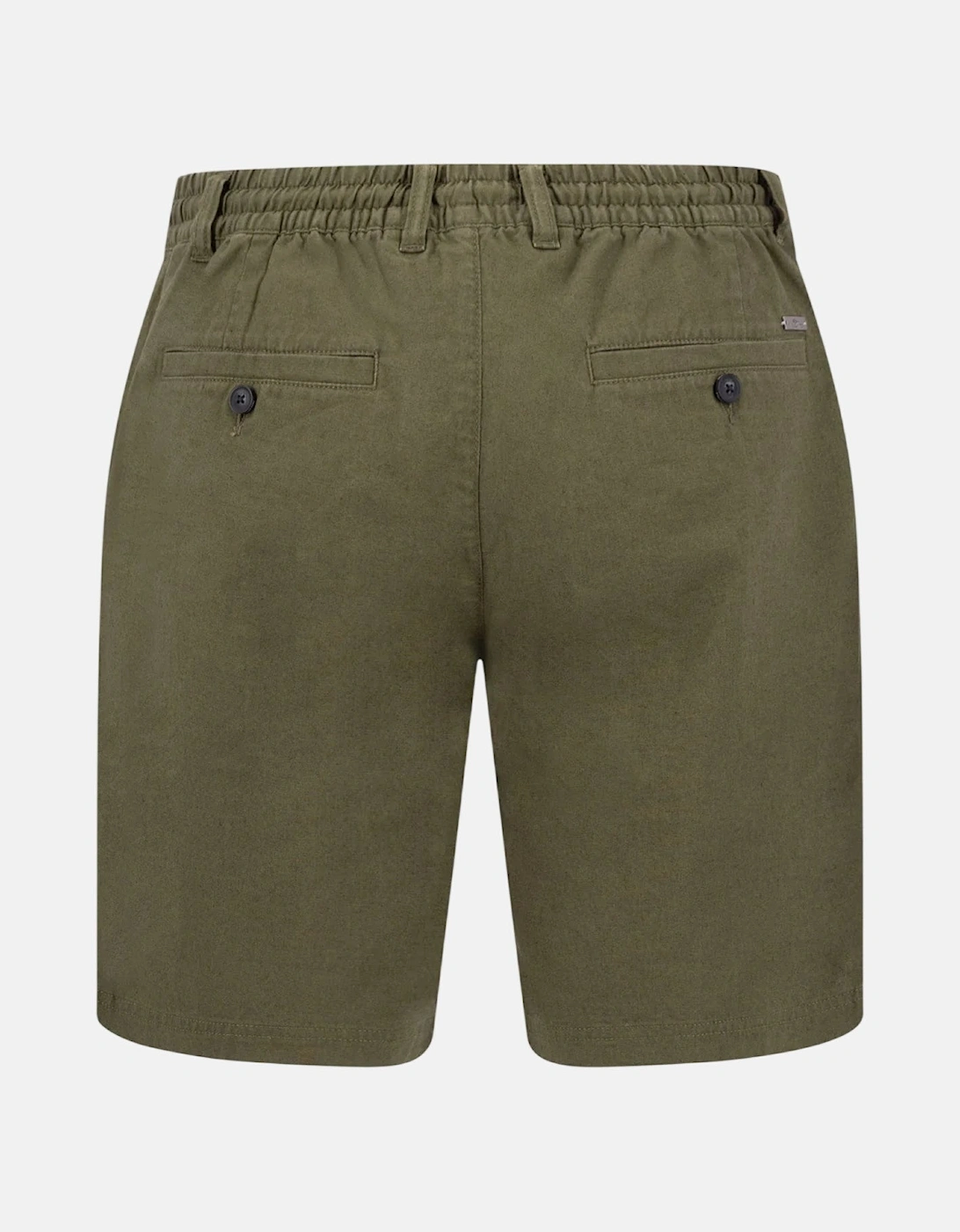 Coli Linen Blend Bermuda Shorts Dark Khaki
