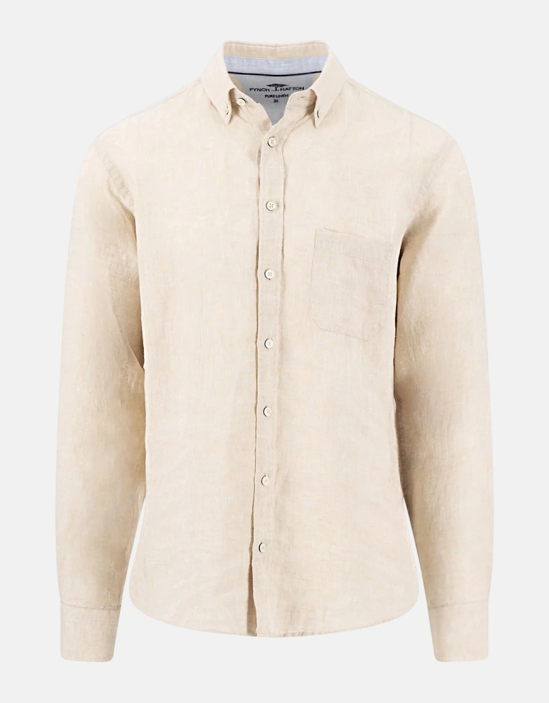 Pure Linen Button Down Shirt Sand, 3 of 2