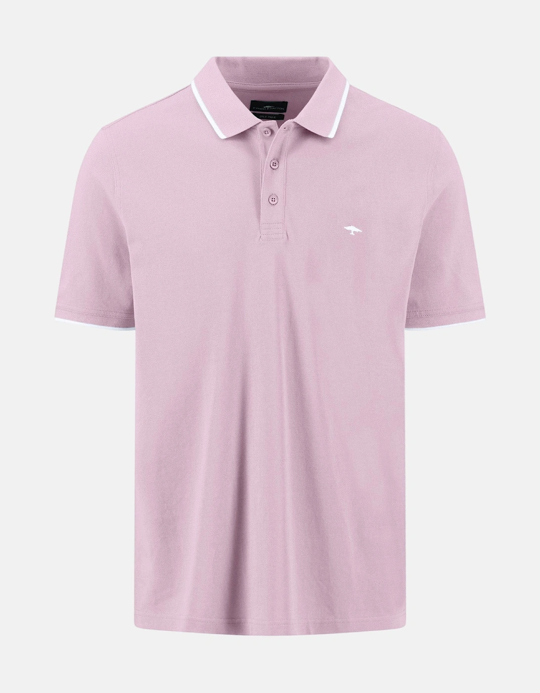Contrast Tipped 2-Ply Cotton Polo Shirt Magnolia, 3 of 2