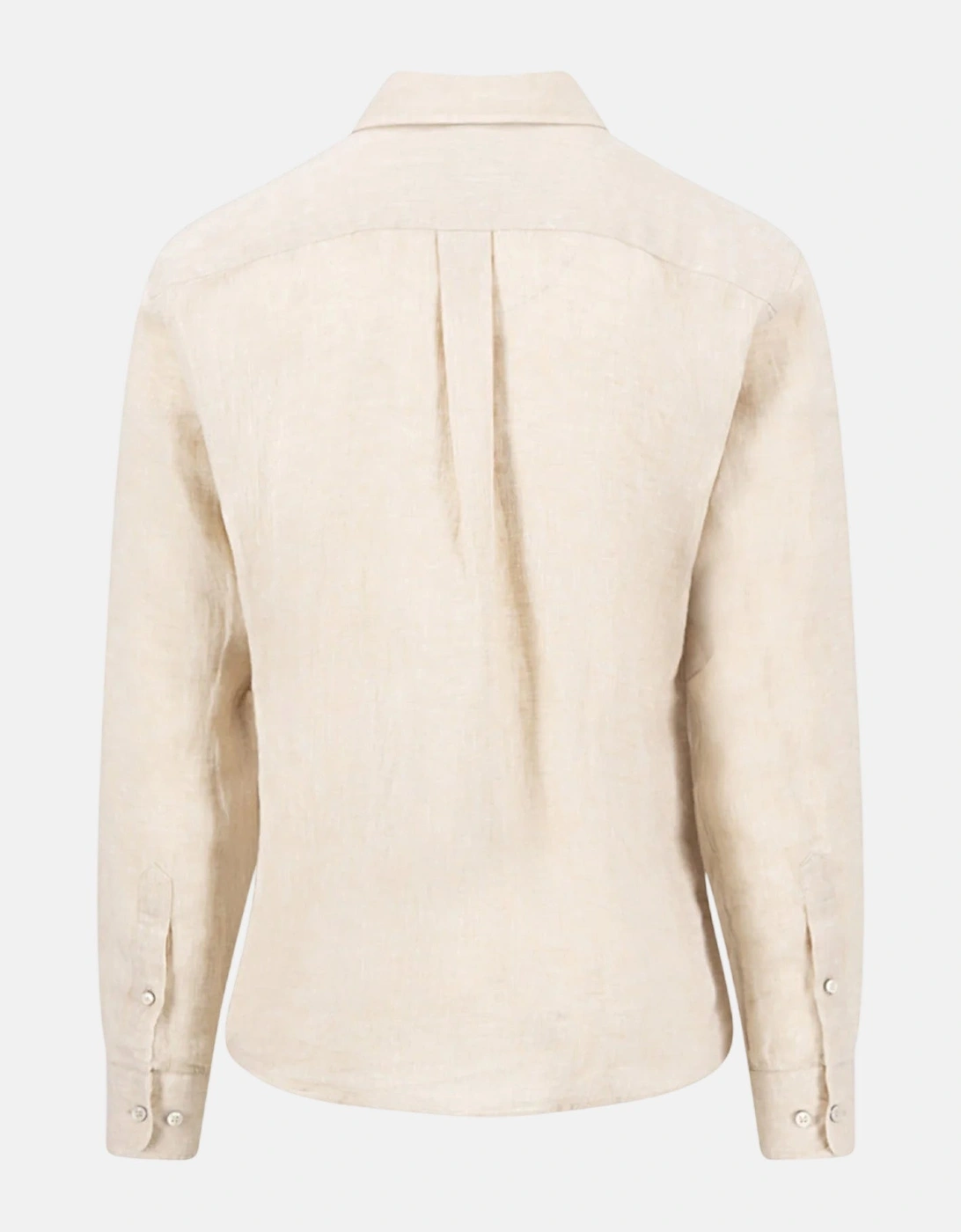 Pure Linen Button Down Shirt Sand