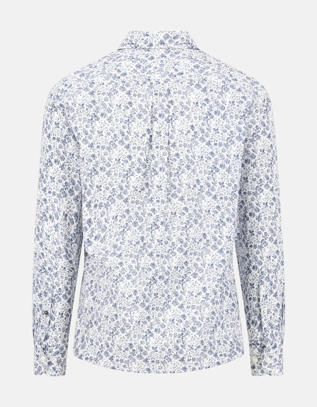All-Over Floral Print Button Down Shirt Horizon