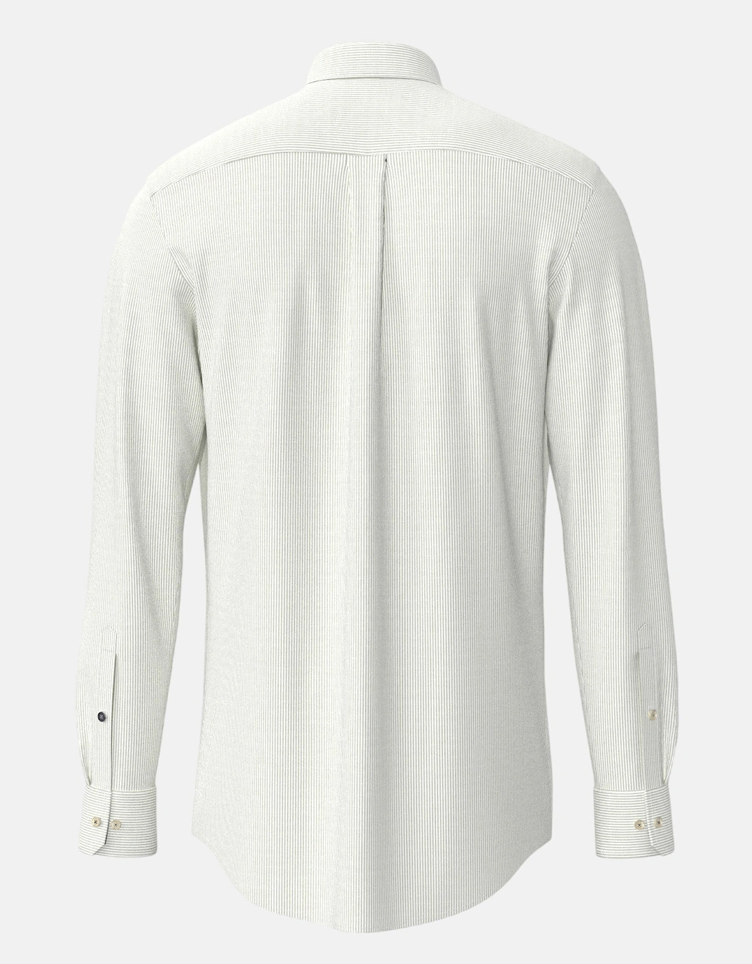 Washed Oxford Bengal Stripe Button Down Shirt Avocado