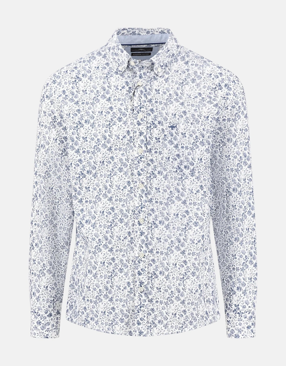All-Over Floral Print Button Down Shirt Horizon, 3 of 2