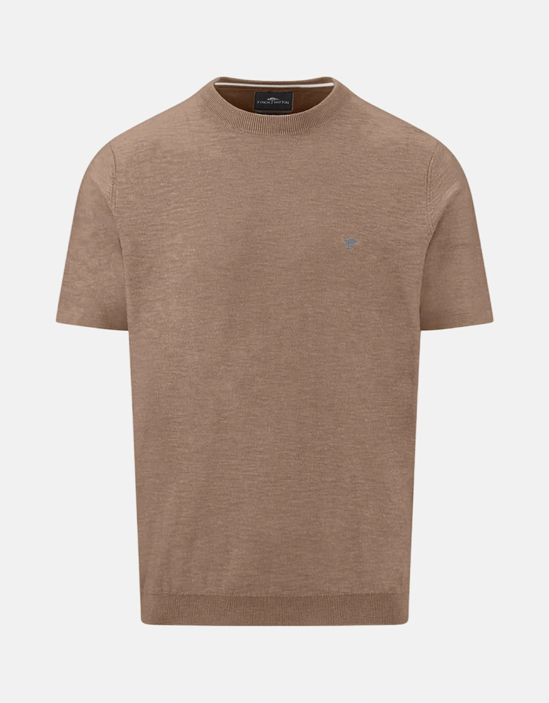 Cotton Linen Fine Knit T-Shirt Affogato, 3 of 2