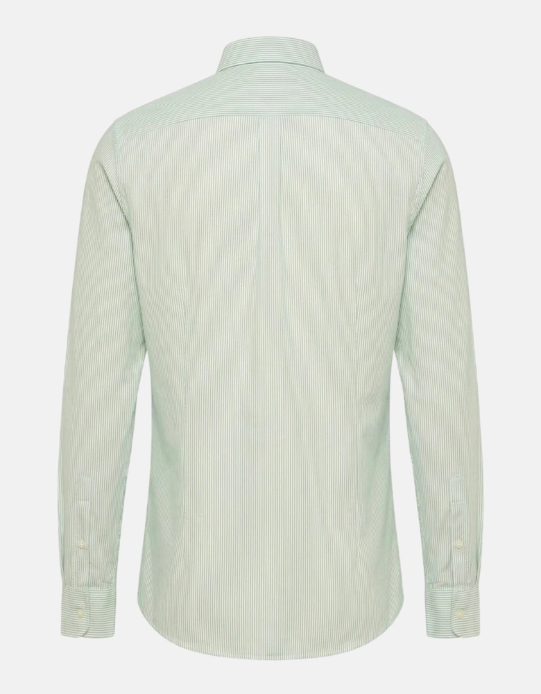 Washed Oxford Bengal Stripe Button Down Shirt Mint