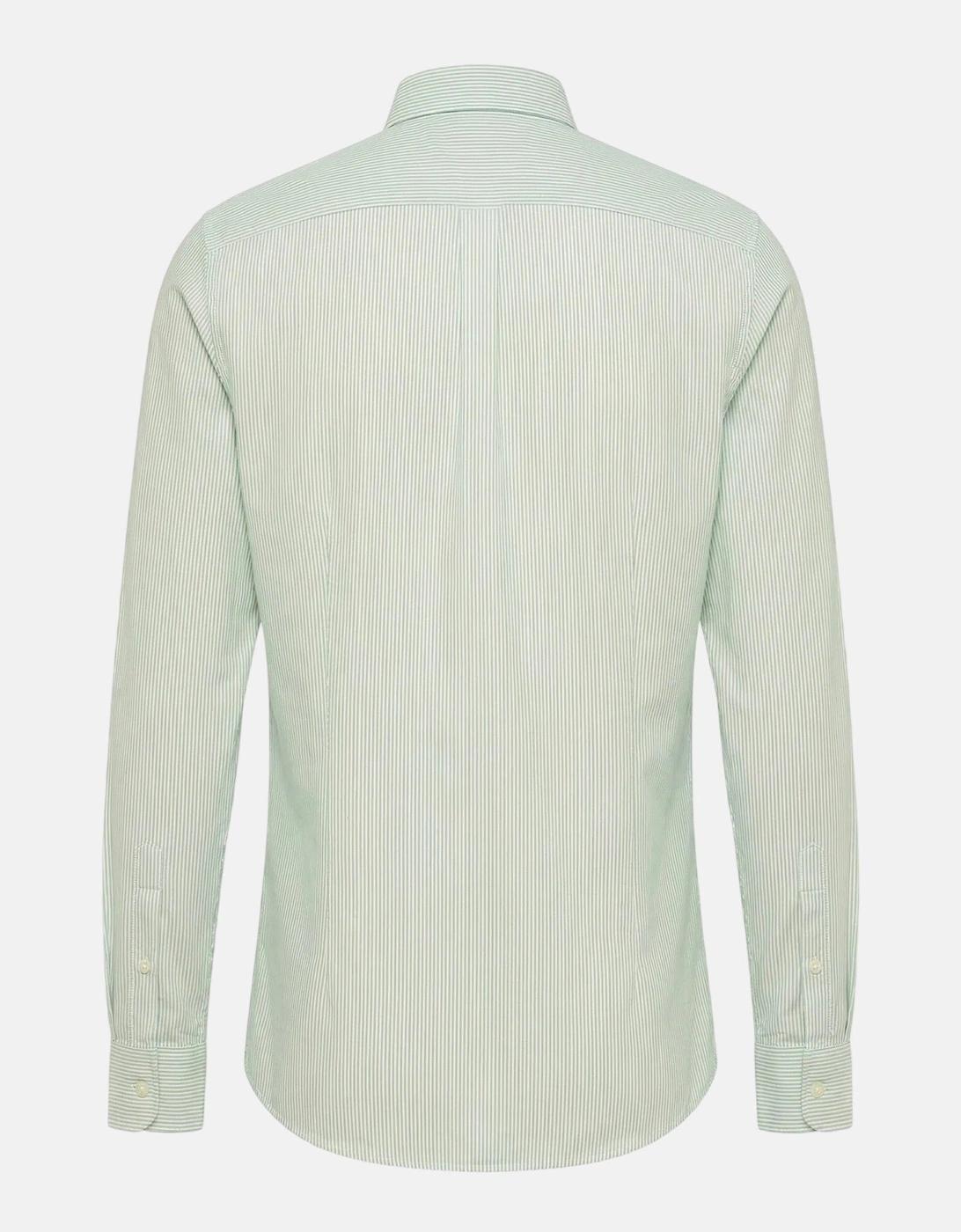 Washed Oxford Bengal Stripe Button Down Shirt Mint