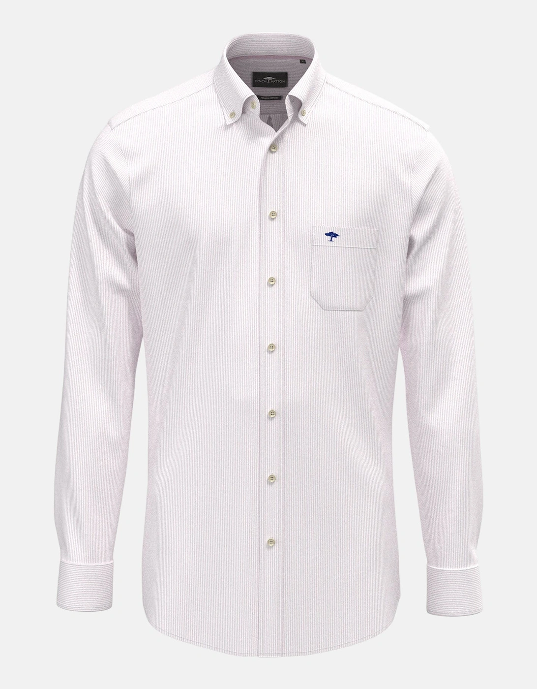 Washed Oxford Bengal Stripe Button Down Shirt Magnolia, 3 of 2
