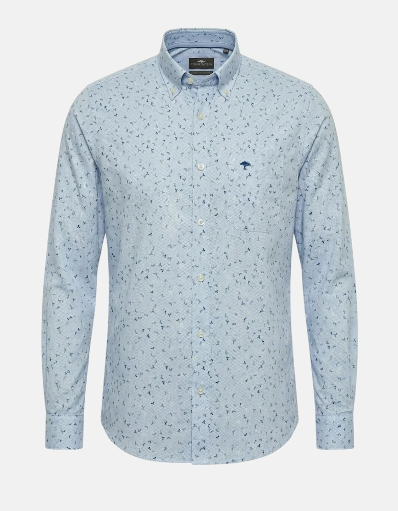 Flower Print Button Down Shirt New Breeze