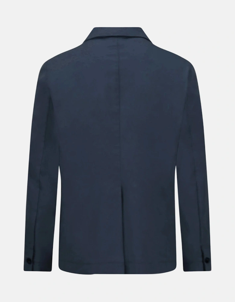 Stretch Cotton Patch Pocket Blazer Dark Navy