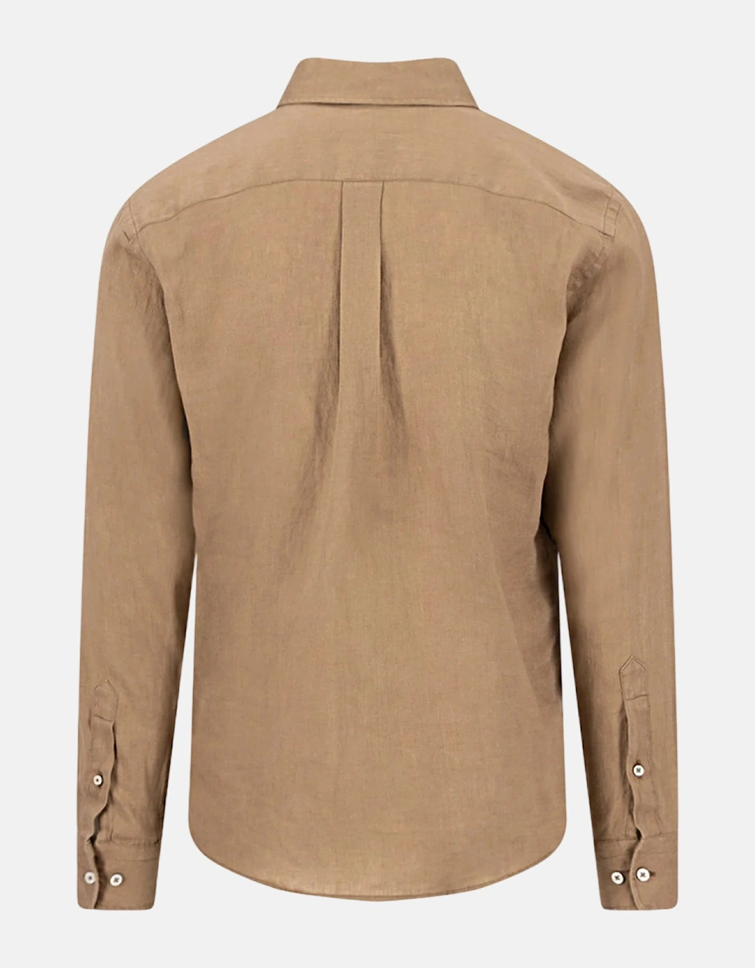 Pure Linen Button Down Shirt Affogato