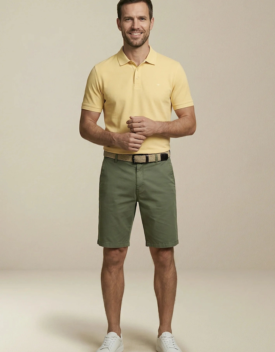 Premium Cotton 2-Ply Polo Shirt Pale Yellow