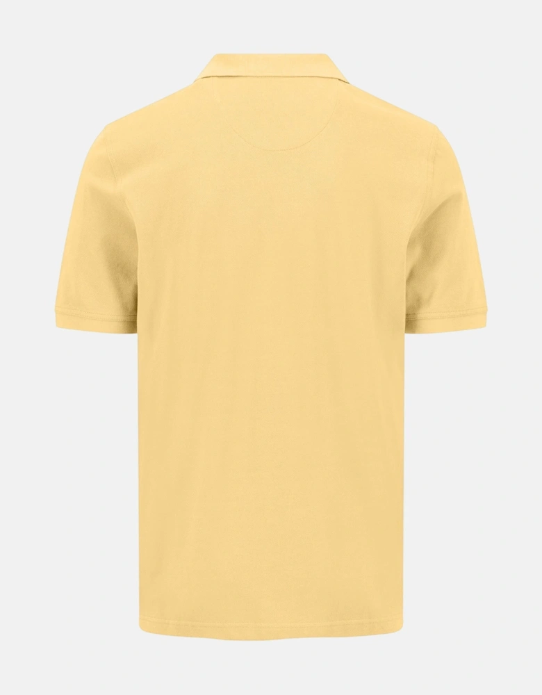 Premium Cotton 2-Ply Polo Shirt Pale Yellow