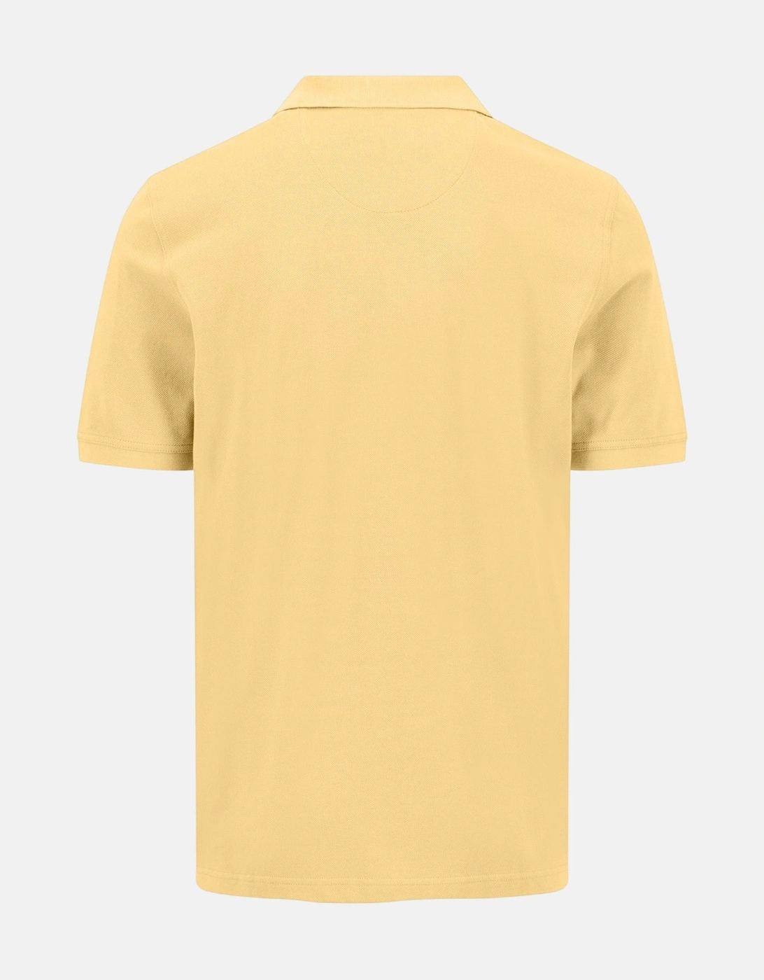 Premium Cotton 2-Ply Polo Shirt Pale Yellow
