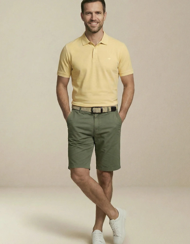 Premium Cotton 2-Ply Polo Shirt Pale Yellow