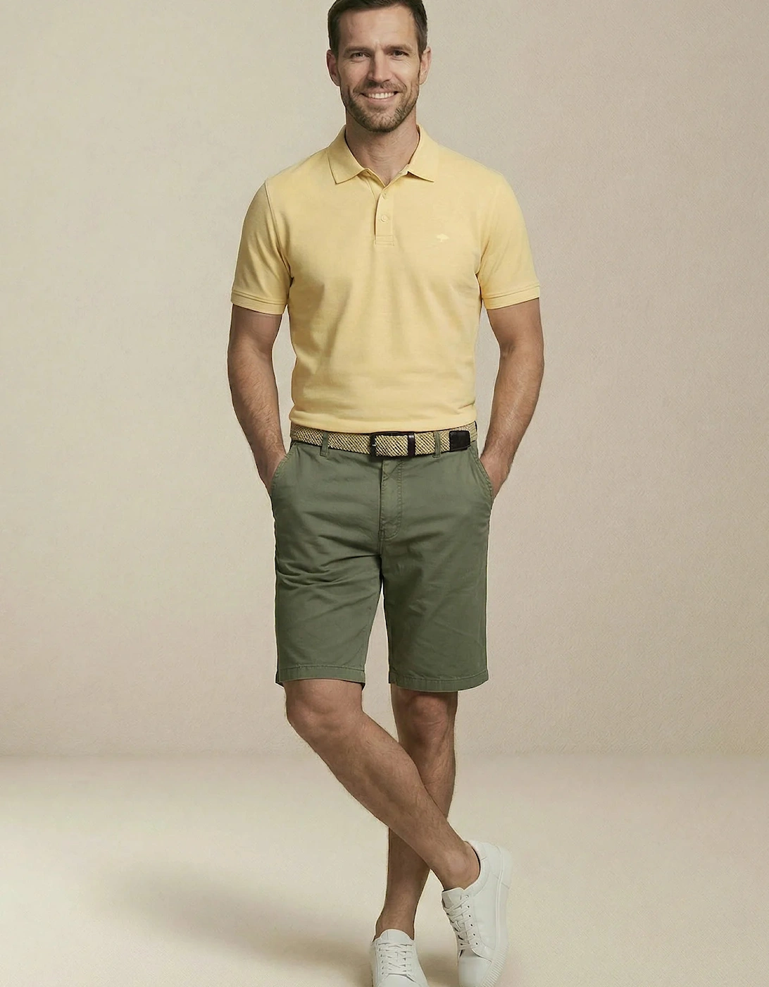 Premium Cotton 2-Ply Polo Shirt Pale Yellow