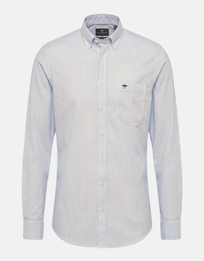 Washed Oxford Bengal Stripe Button Down Shirt New Breeze