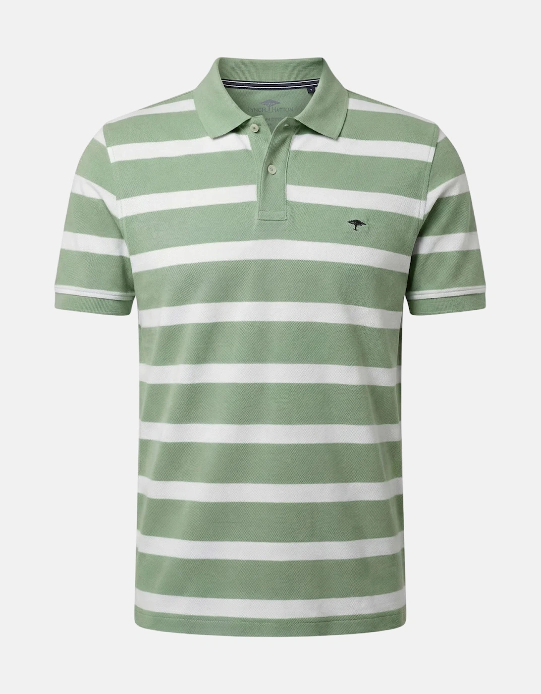 Modern Stripe Premium Cotton Polo Shirt Avocado, 3 of 2