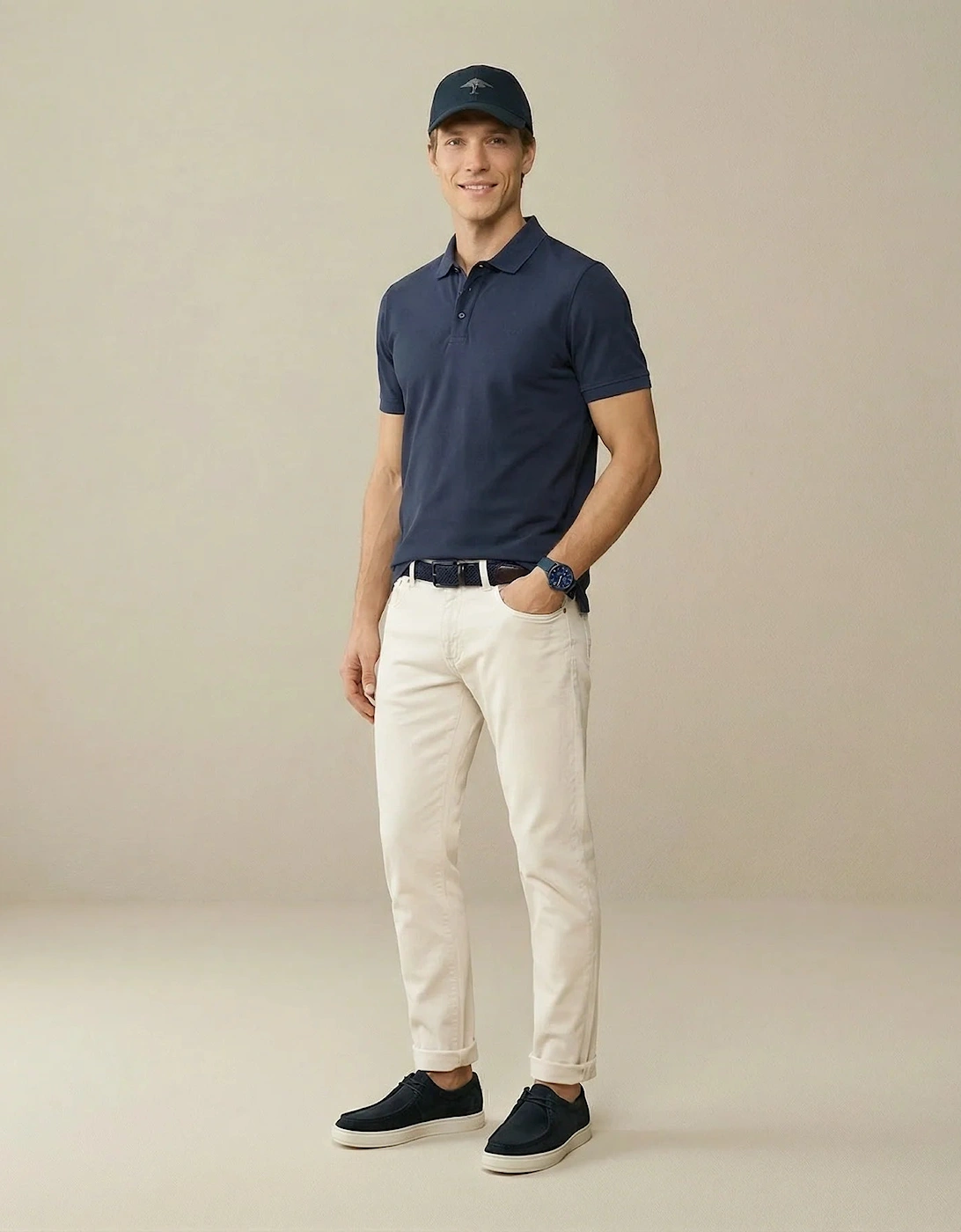 Premium Cotton 2-Ply Polo Shirt Navy