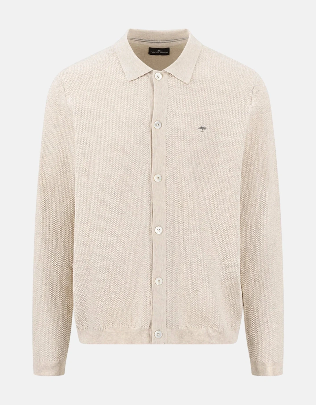 Polo Collar Structured Cardigan New Off-White, 6 of 5