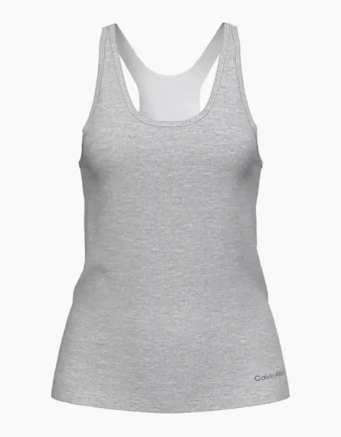 Tissue Waffle Tank & Shorts Pyjama Set, Grey Heather