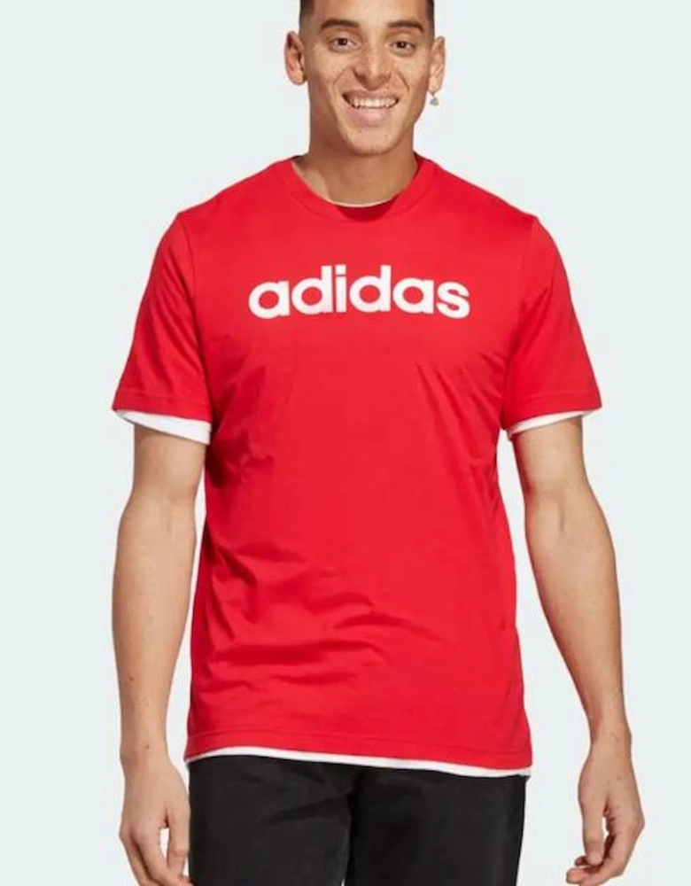 Adidas Originals Red Linear Logo T-Shirt