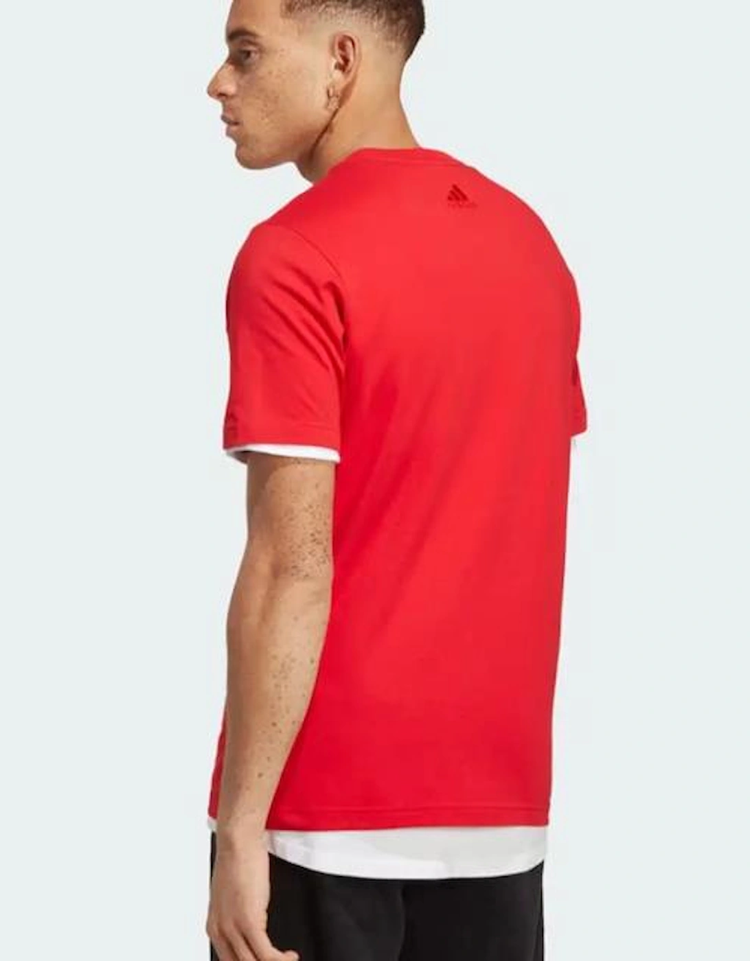 Adidas Originals Red Linear Logo T-Shirt