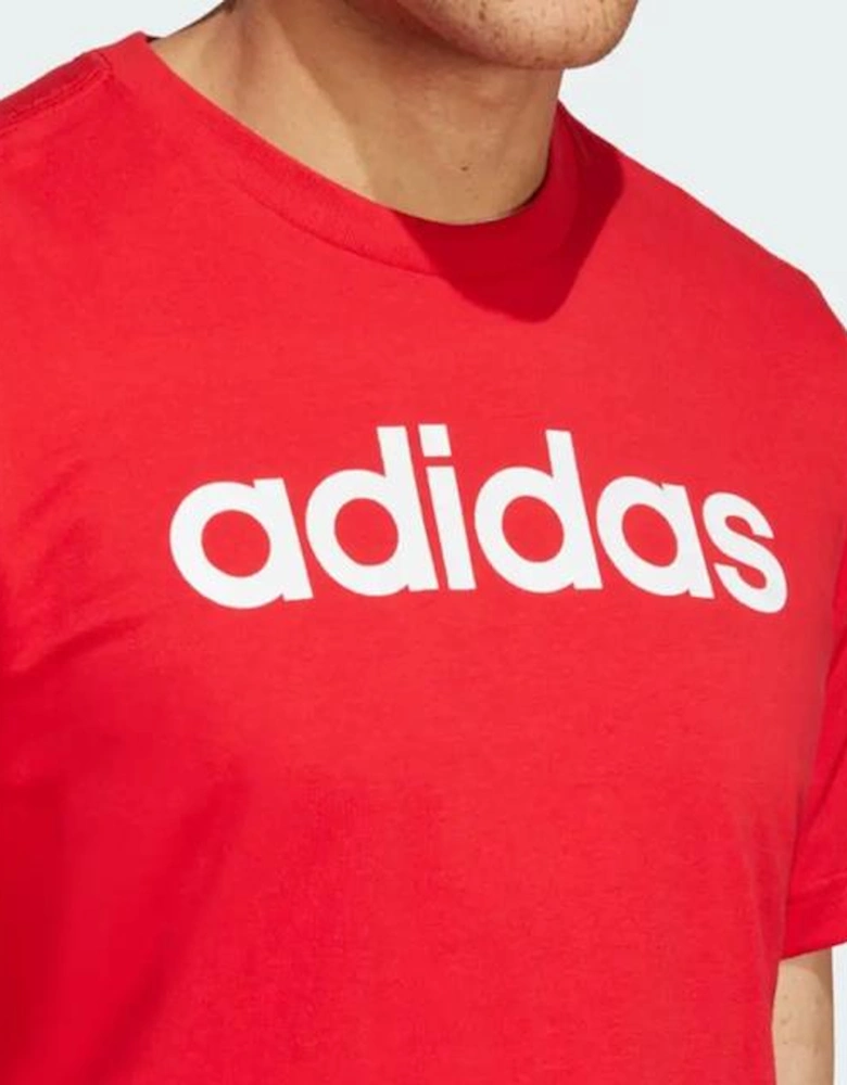 Adidas Originals Red Linear Logo T-Shirt