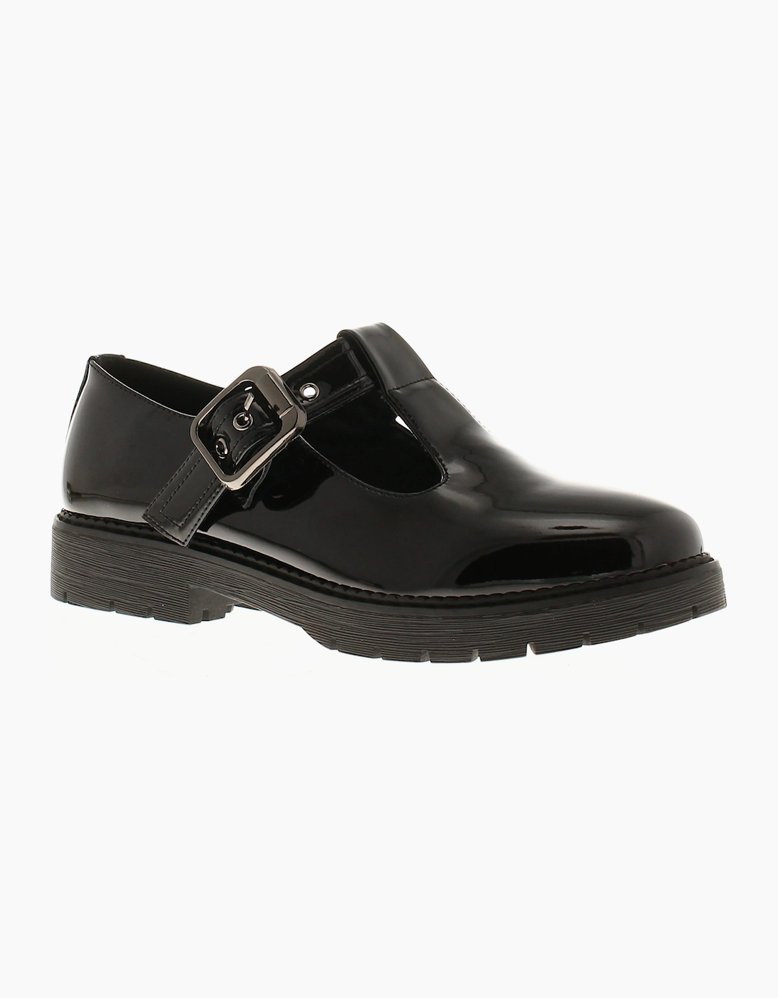 Apache Womens School Shoes Tremble Buckle black patent UK Size, 6 of 5