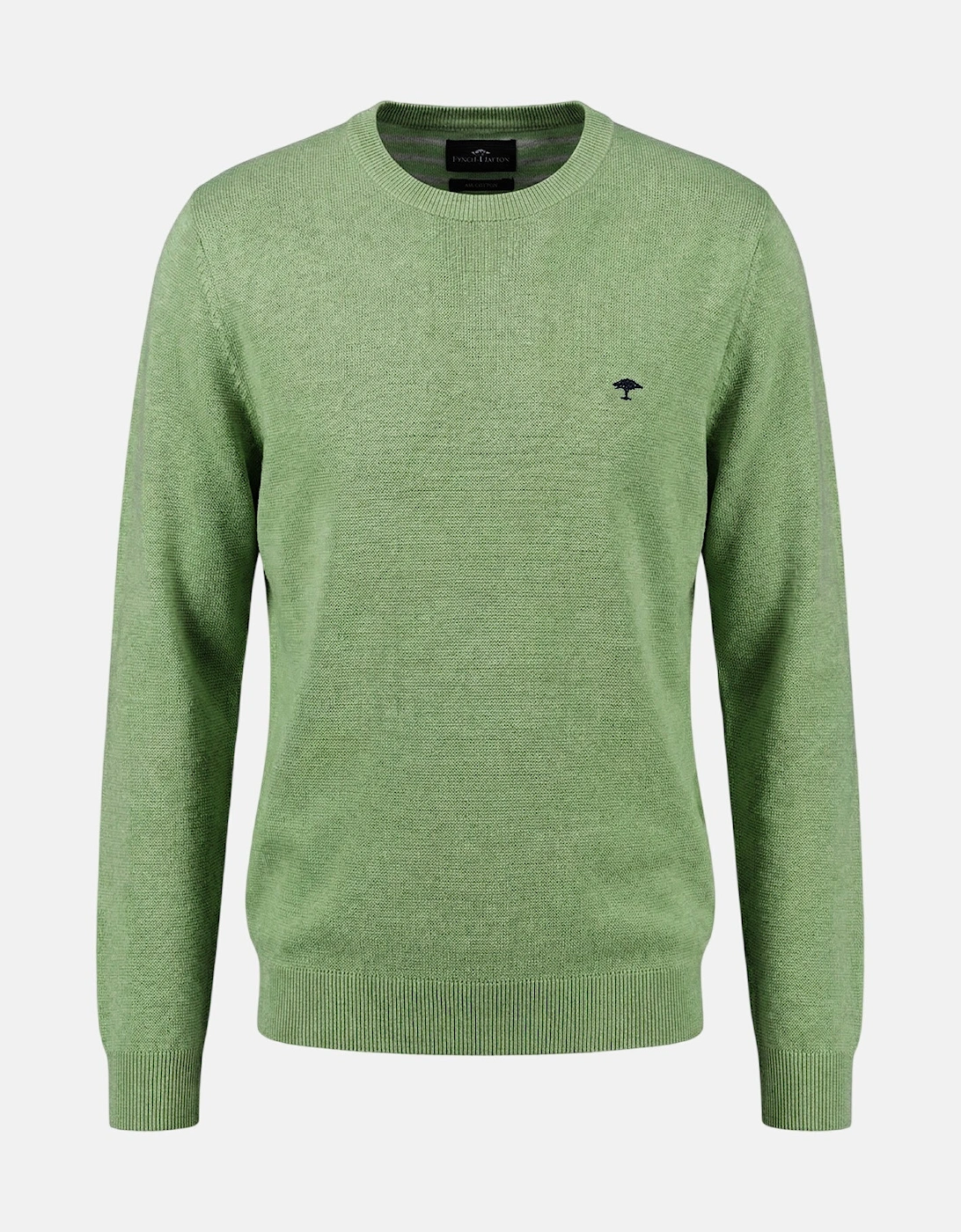 Fine Knit Air Cotton Crewneck Sweater Avocado, 6 of 5