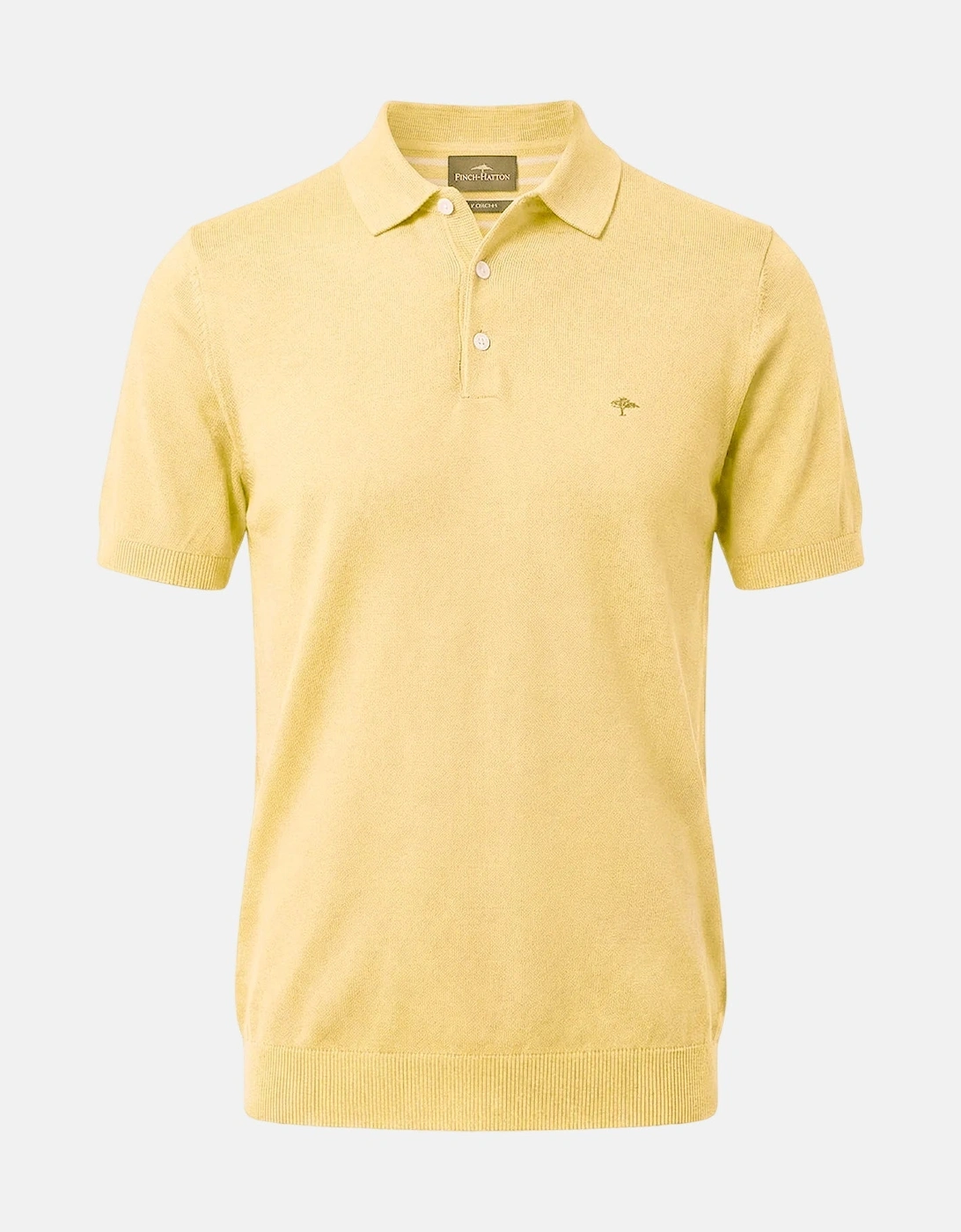 Fine Knit Air Cotton Polo Shirt Pale Yellow, 3 of 2